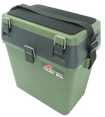 Roddarch Fishing Tackle Seat Box Includes Padded Strap, Seat Pad and Internal Organisers