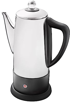 Quest 35200 Electric Coffee Percolator / 1.8L Stainless Steel Filter Coffee Machine / 30-45 Minute Keep Warm Functionality/Removable Filter/Makes Up To 12 Cups At Once / 1100W