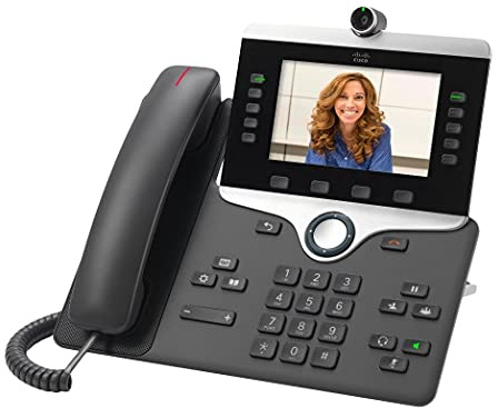 Cisco 8845 IP Business Phone CP-8845-K9, Black, 5-inch WVGA HD Video Display