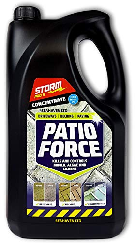 Lodi Storm Pro5 Patio Force Concentrate 5L - Kills Algae, Lichen & Mould on Hard Surfaces