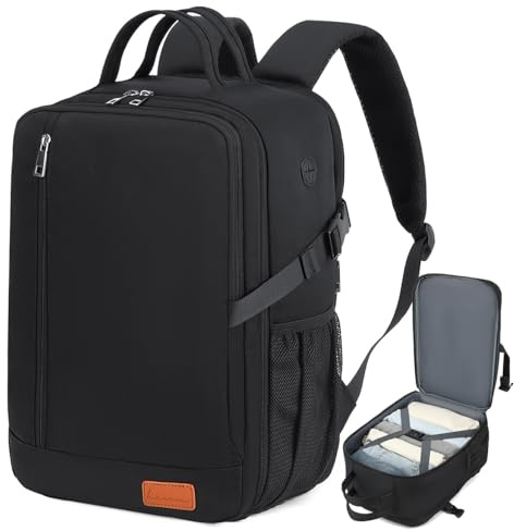 Lossga For Ryanair Cabin Bags 40x30x20 Anti Theft Carry-ons Underseat Travel Backpack Cabin Size Hand Luggage Bag with Water Bottle Holder