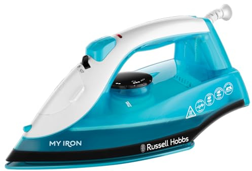 Russell Hobbs My Iron Steam Iron, Ceramic Soleplate, 260ml Water Tank, 120g steam shot, 28g continuous steam, Self-Clean Function, 2m Cord, Vertical and variable steam, 1800W, 25580