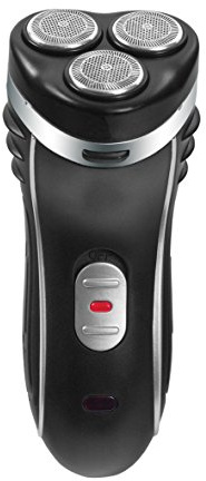 Bauer Professional 38780 Men's Black 3-Head Rotary Electric Shaver - Cordless, Rechargeable, Washable