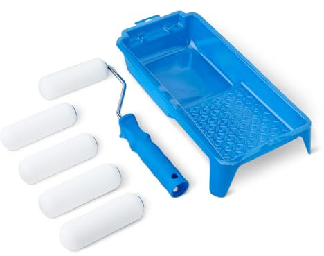Amazon Basics Kit de rouleau de peinture en mousse, rouleau de 10,2 cm, lot de 8