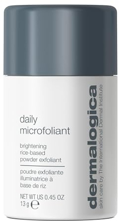 Dermalogica Daily Microfoliant - Gentle Face Exfoliator Scrub Powder with Salicylic Acid, Rice Enzymes and Papain - Achieve Brighter, Smoother Skin Every Day, 13g Travel Size