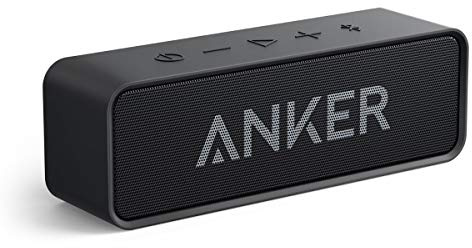 Anker Soundcore Bluetooth Speaker Upgraded Version with 24H Playtime, IPX5 Waterproof, Stereo Sound, 66ft Bluetooth Range, Built-In Mic, Portable Wireless Speaker for iPhone Samsung
