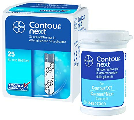 Contour Next Strisce Reattive per misurazione della glicemia, 25 pezzi