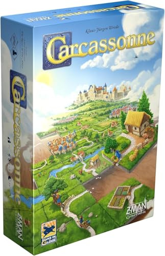 Z-Man Games | Carcassonne Board Game - Build Your Medival Landscape in this Modern Masterpiece | Simple to Learn, Deep Strategy & Endless Replayability | 2–5 Players, Ages 7+, 45 MinutesPlaytime