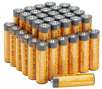 Amazon Basics 36-Pack AA Alkaline High-Performance Batteries, 1.5 Volt, 10-Year Shelf Life