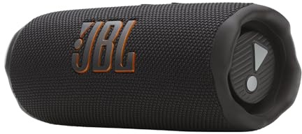 JBL Flip 7, Enceinte Bluetooth Portable sans Fil, 16 Heures d’autonomie, étanche IP68, résistante à la poussière et aux Chocs, Son JBL Pro avec IA Boost, Connexion Multi-Enceintes Auracast, Noir