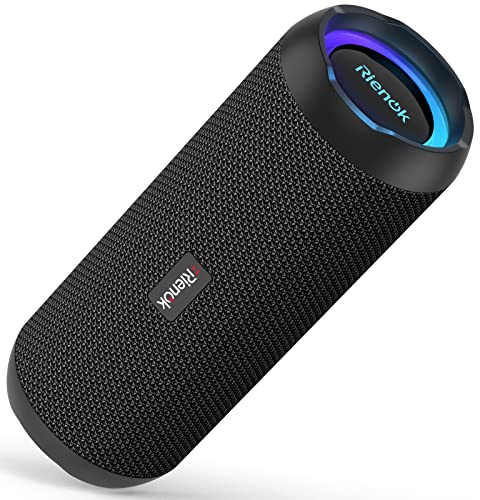 RIENOK Bluetooth Speaker 30W Wireless Speaker Portable Dual Pairing HD Stereo Sound IP67 Waterproof Bluetooth 5.0 Outdoor Sport Speaker