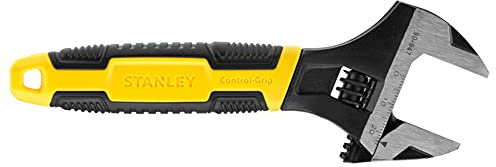 Stanley 090947 6in MaxSteel Adjustable Wrench, Black One