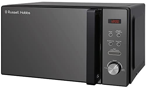 Russell Hobbs RHM2076B Black Digital 20L 800W Solo Microwave with Mirror Door and Auto Cook Functions