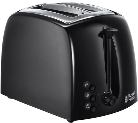 Russell Hobbs 21641 Textures 2-Slice Toaster, 700-850W, Black