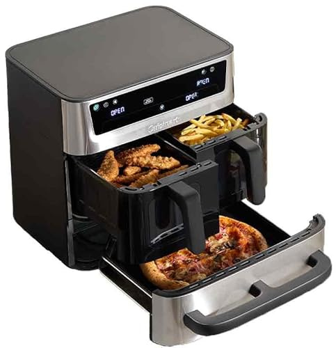 Friteuse à air Cuisinart AFT13XSSE Tri Zone 13,6L 2400W Noir/Argent 3 en 1