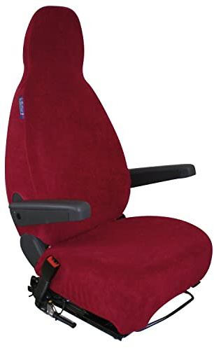 Housse de Sièges Éponge Coton Extensible Bordeaux pour Camping-Car et Fourgon