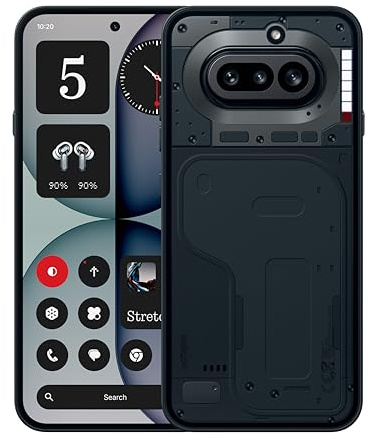 Nothing Phone (4a) - 50 MP Triple Camera with Up To 70X ultra Zoom, Transparent Design Smartphone, Long Lasting Battery and 50W Fast Charge, 120Hz AMOLED Display and Glyph Bar, 8GB + 256GB - Black