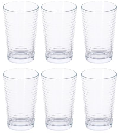 alpina Verres à Eau - Ensemble de Verres à Boire - Ensemble de 6 Pièces - Adapté au Lave-Vaisselle - 220 ml