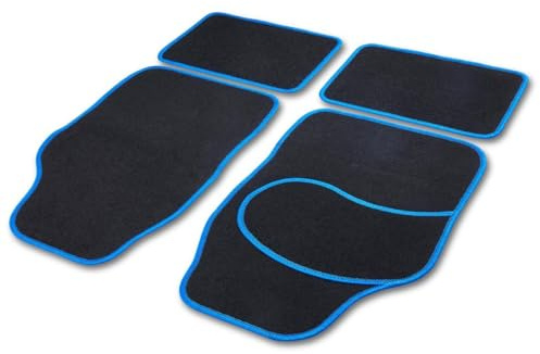 CARTREND 10599 Tapis de sol universels Avant et Arrière noir
