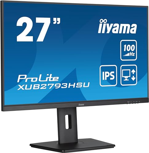 iiyama ProLite XUB2793HSU-B6 - Moniteur LED 27 pouces Full HD IPS 100Hz 1ms Noir