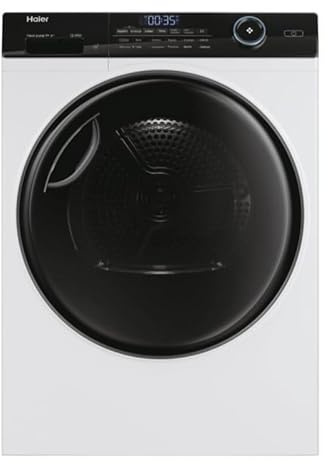 Haier HD90-A3959 I-Pro Series 5 9kg Heat Pump Tumble Dryer - White, A+++ Energy Rating