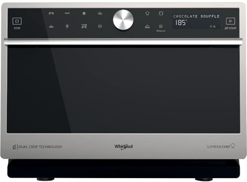 Whirlpool Supreme Chef MWSC 9133 SX Forno Microonde Combinato 33L 1000W Acciaio Inox Nero